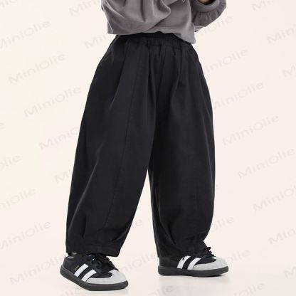 Toddler Boy Solid Color Loose Jogger Pants - Black - 10Y - image 3