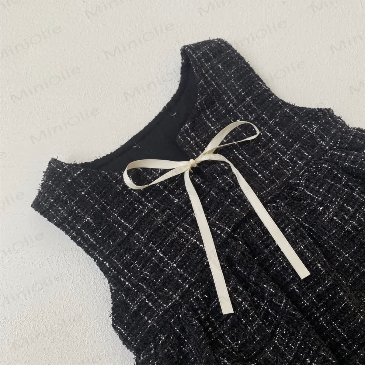 Baby Toddler Plaid Bow Dress - image 7