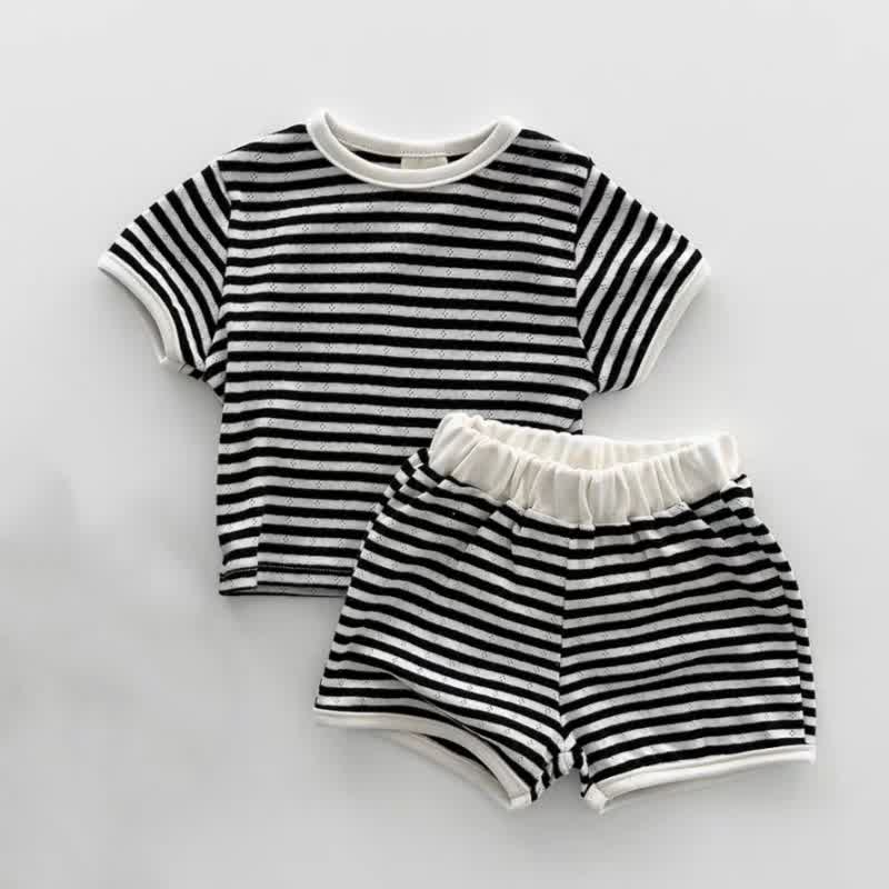 Baby Toddler Striped Top and Shorts 2-piece Set - image 4