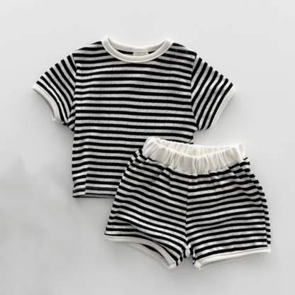Baby Toddler Striped Top and Shorts 2-piece Set - image 4