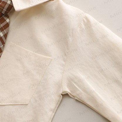 B Baby Toddler Boy Plaid 3-piece Set - image 22