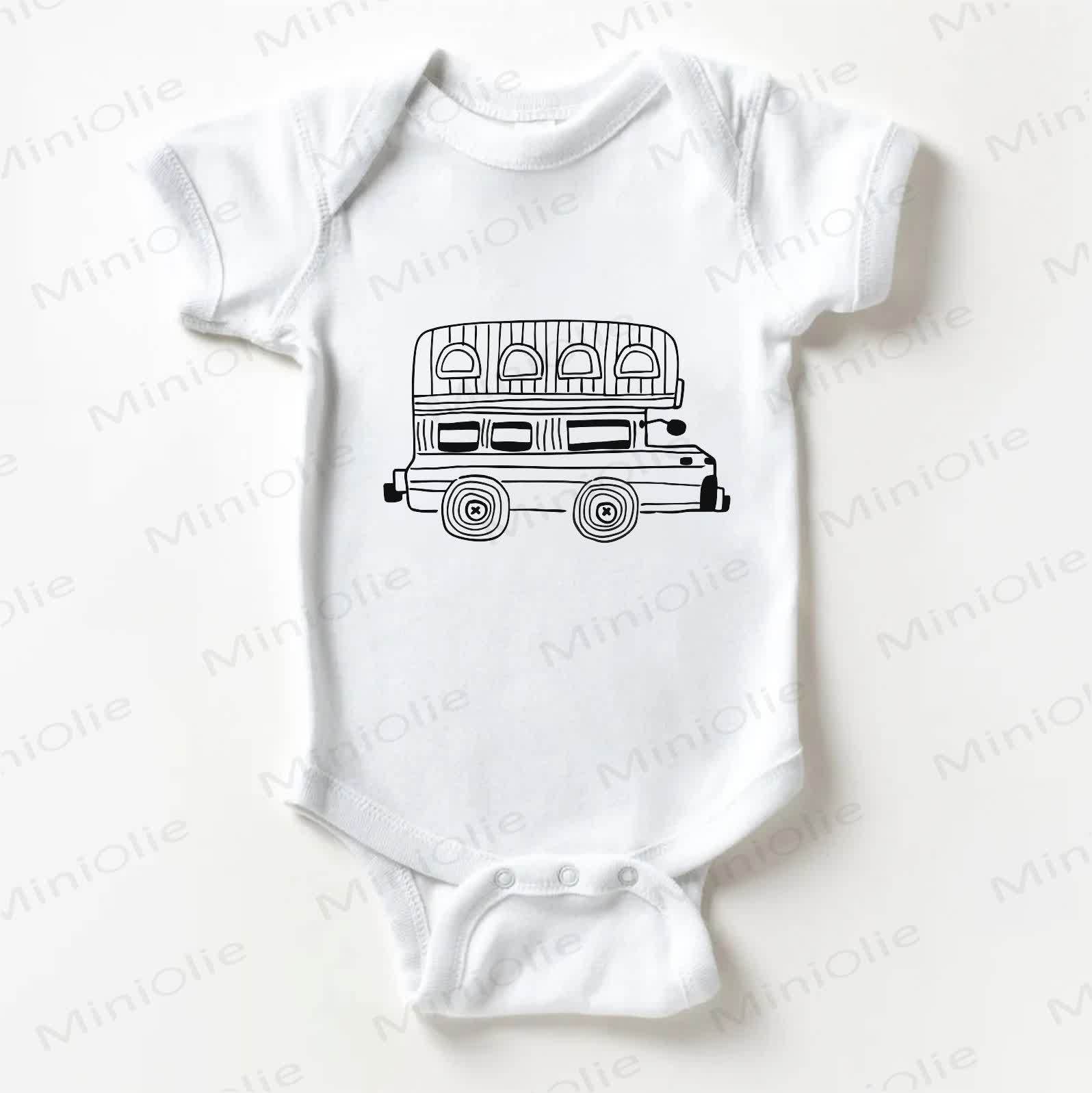 Baby Bus White Bodysuit - White - 18-24M - image 1