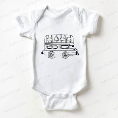 Baby Bus White Bodysuit - White - 18-24M - image 1