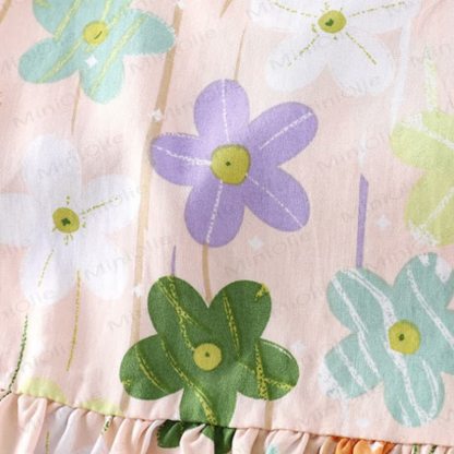 Toddler Girl Floral Print Summer Sleeveless Dress - image 25