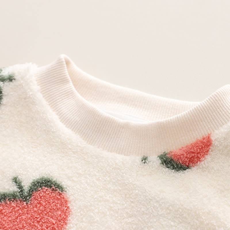 Toddler Strawberry Fleece Pajamas 2-piece Set - image 4