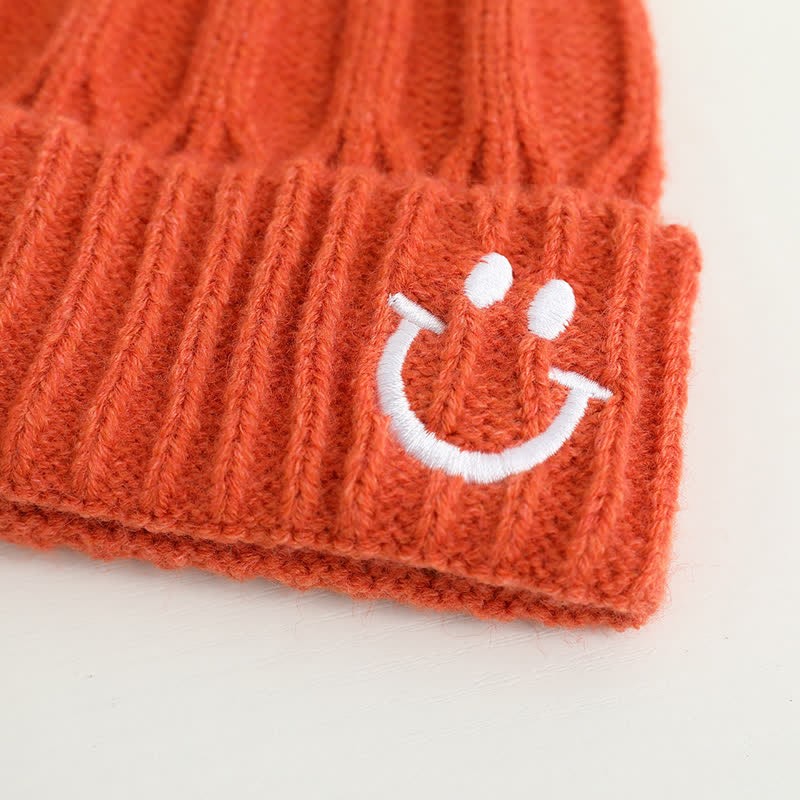 Baby Embroidered Smile Knitted Beanie - image 13