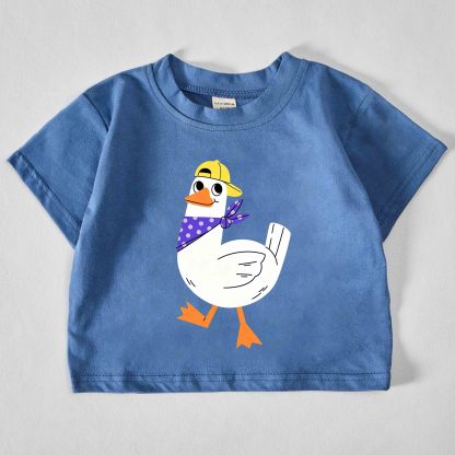 Baby Baseball Cap and Duck Blue T-shirt - Blue - 18-24M - image 1