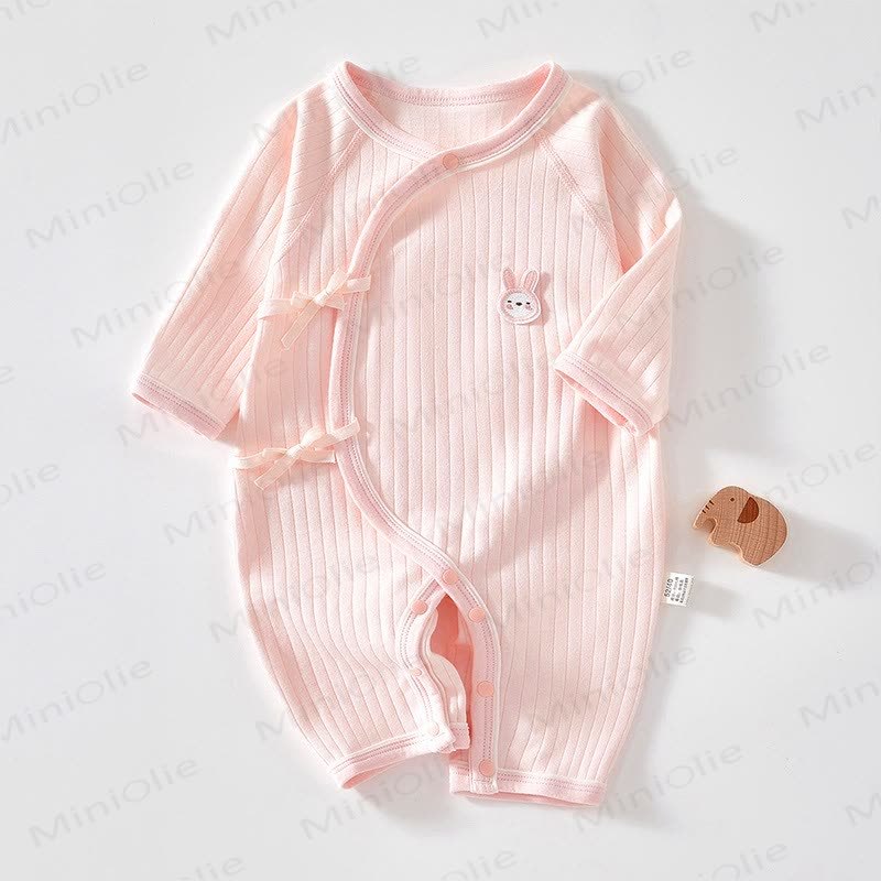 Baby Bunny Seamless Kimono Romper - Pink - 3-6M - image 1