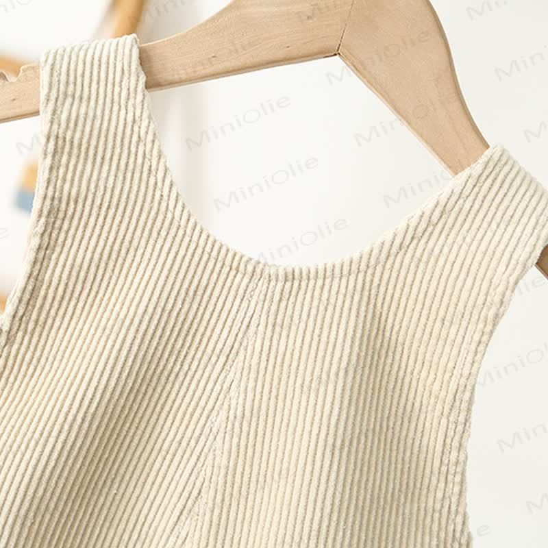 LOVE SMILE Toddler Corduroy Pocket Overalls - image 7