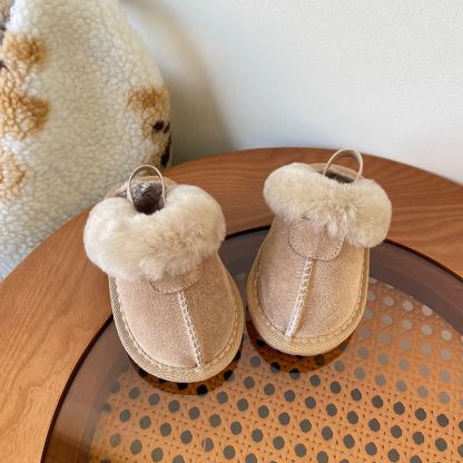 Baby Toddler Fleece Lined Shoes - Khaki - 9.5C - image 6