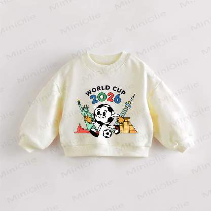 WORLD CUP 2026 Baby Toddler Cream Sweatshirt - Cream - 3-5T - image 1