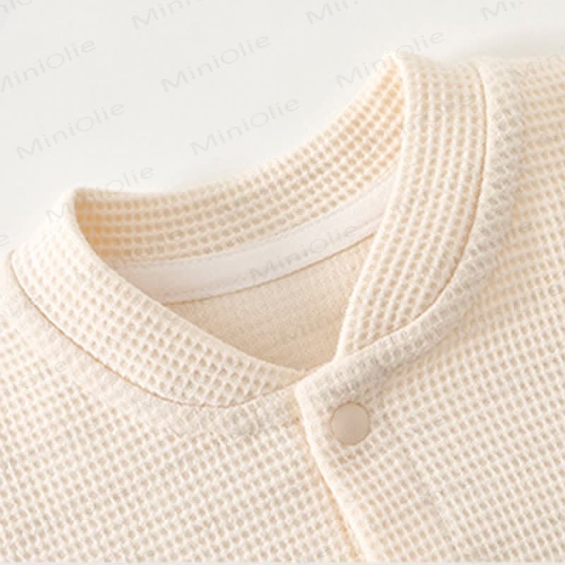 Baby Mushroom Patch Waffle Romper - image 7