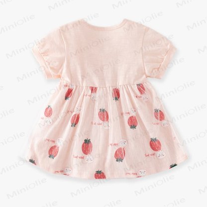 Baby Toddler Girls Bunny/Dot Print Summer Dress - image 5