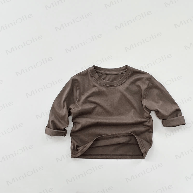 Toddler Retro Solid Color Casual T-Shirt - Dark Grey - 7-9T - image 3 - image 4