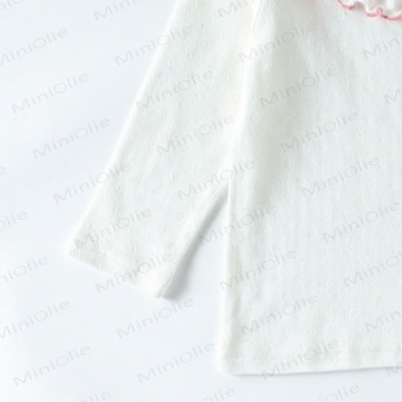 Toddler Baby Girls Flower Ruffle Collar Long Sleeve T-Shirt - image 8