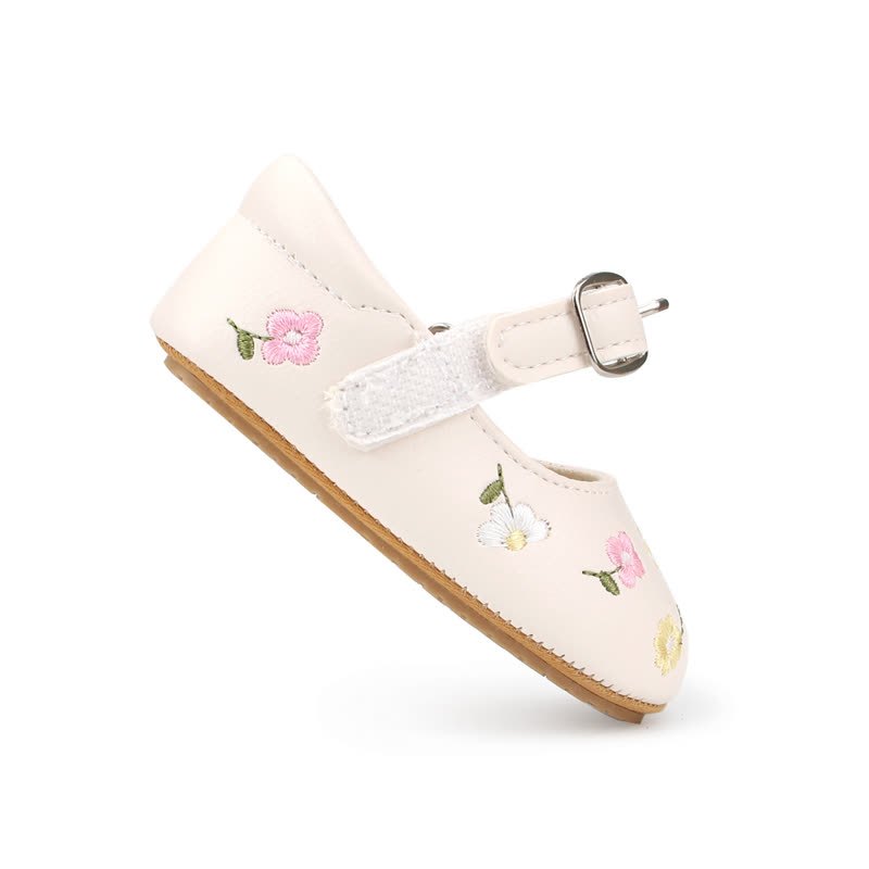 Baby Flower Embroidered Shoes - image 6