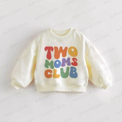 TWO MOMS CLUB Baby Toddler Sweatshirt - Cream - 3-5T - image 1