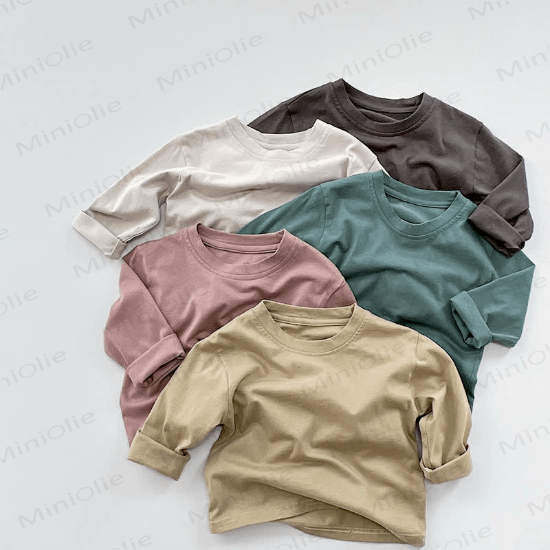 Toddler Retro Solid Color Casual T-Shirt - image 13 - image 14