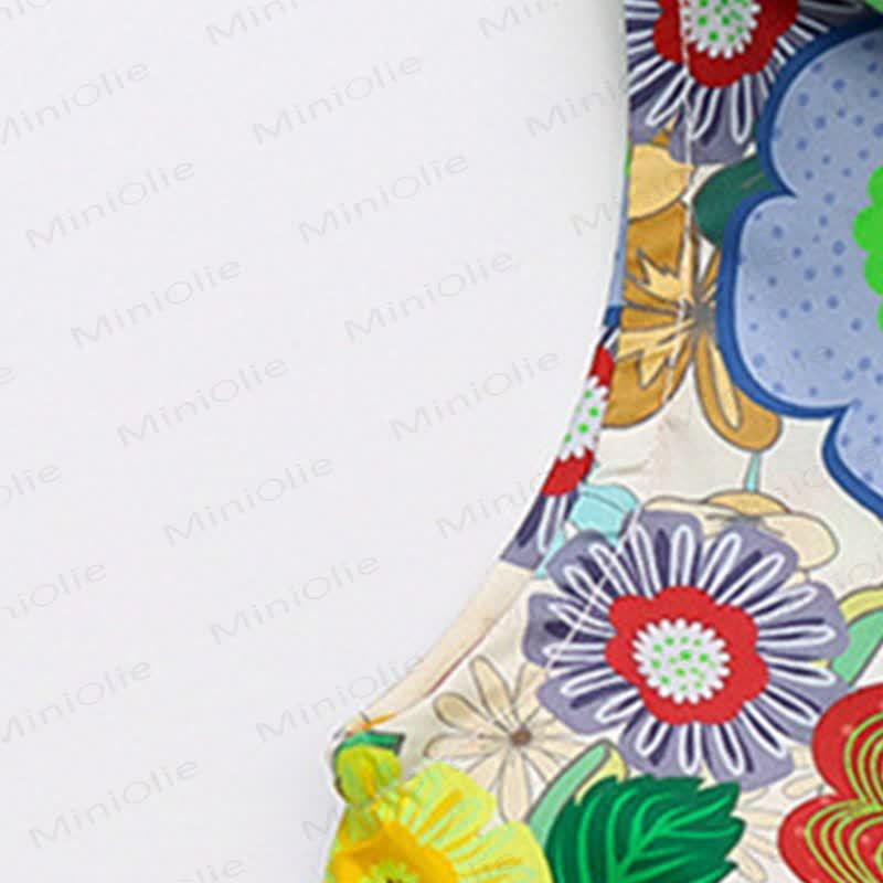 Toddler Girls Cotton Floral Print Sleeveless Dress - image 7