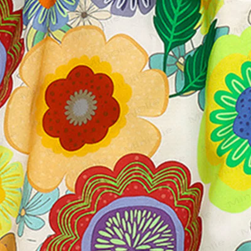 Toddler Girls Cotton Floral Print Sleeveless Dress - image 6