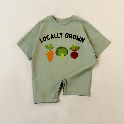 LOCALLY GROWN Baby Vegetable Green Romper - Green - 18-24M - image 1