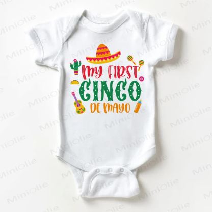MY FIRST GINGO DE MAYO Baby White Bodysuit - White - 18-24M - image 1