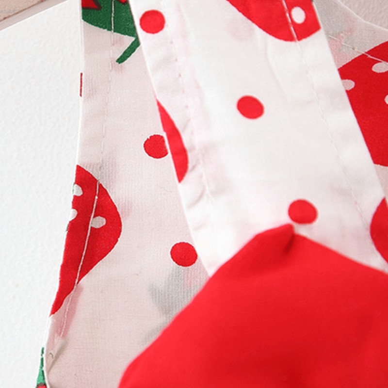 Baby Strawberry Dots Dress with Hat - image 8