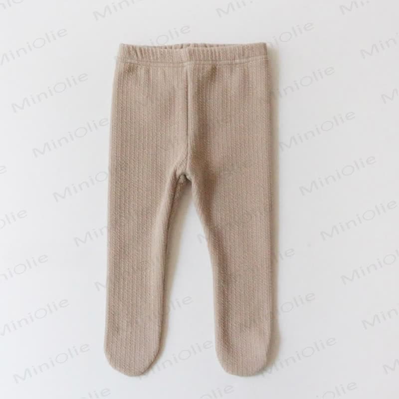 Baby Solid Color Basic Comfort Tights - Apricot - 18-24M - image 7