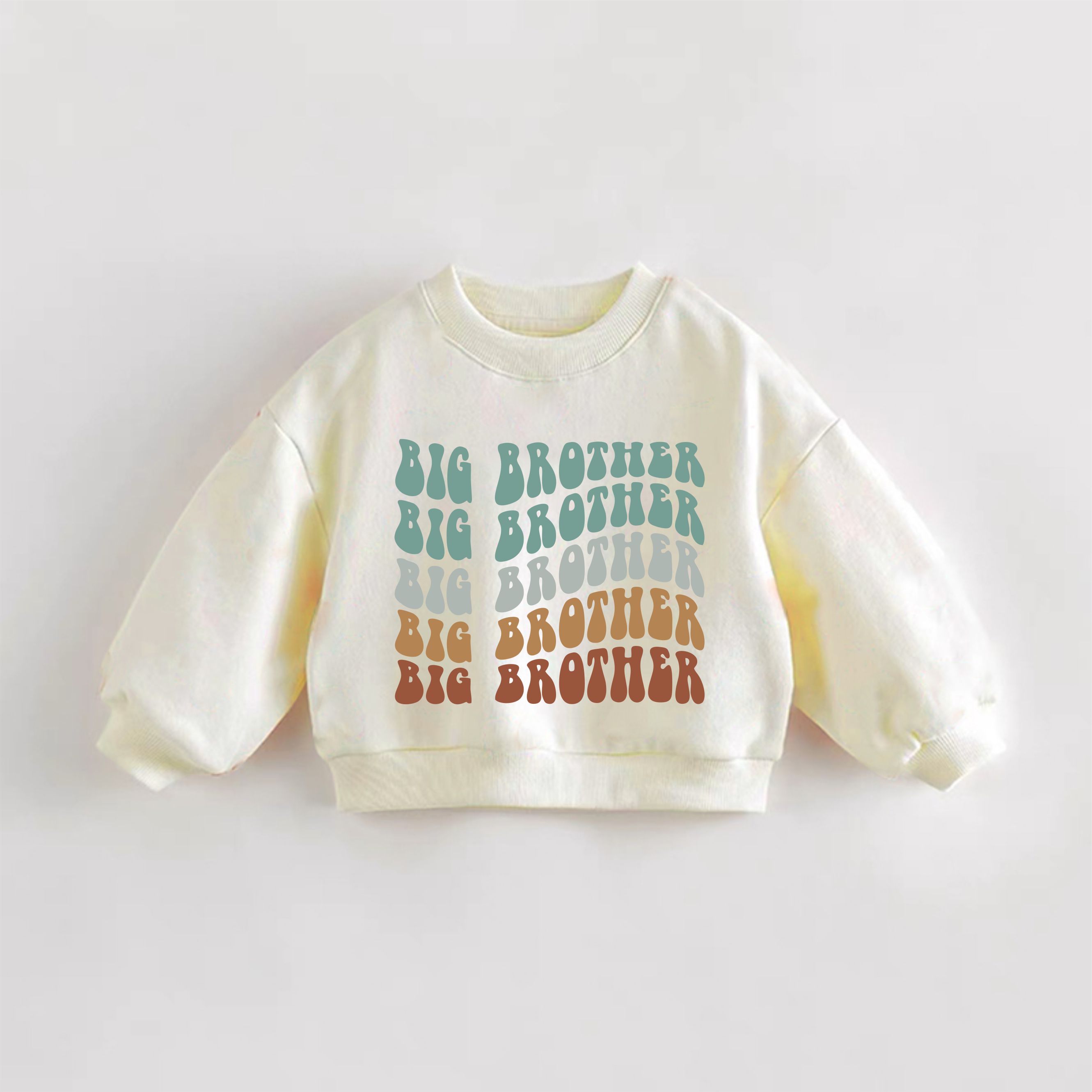 BIG BROTHER Baby Toddler Cream Sweatshirt - Cream - 3-5T - image 1