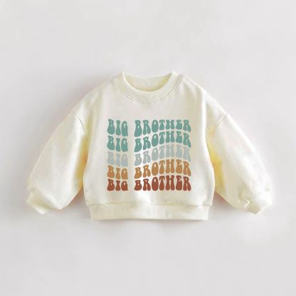 BIG BROTHER Baby Toddler Cream Sweatshirt - Cream - 3-5T - image 1