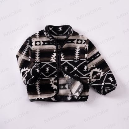 Baby Toddler Totem Polar Fleece Jacket - Black - 6-7Y - image 14