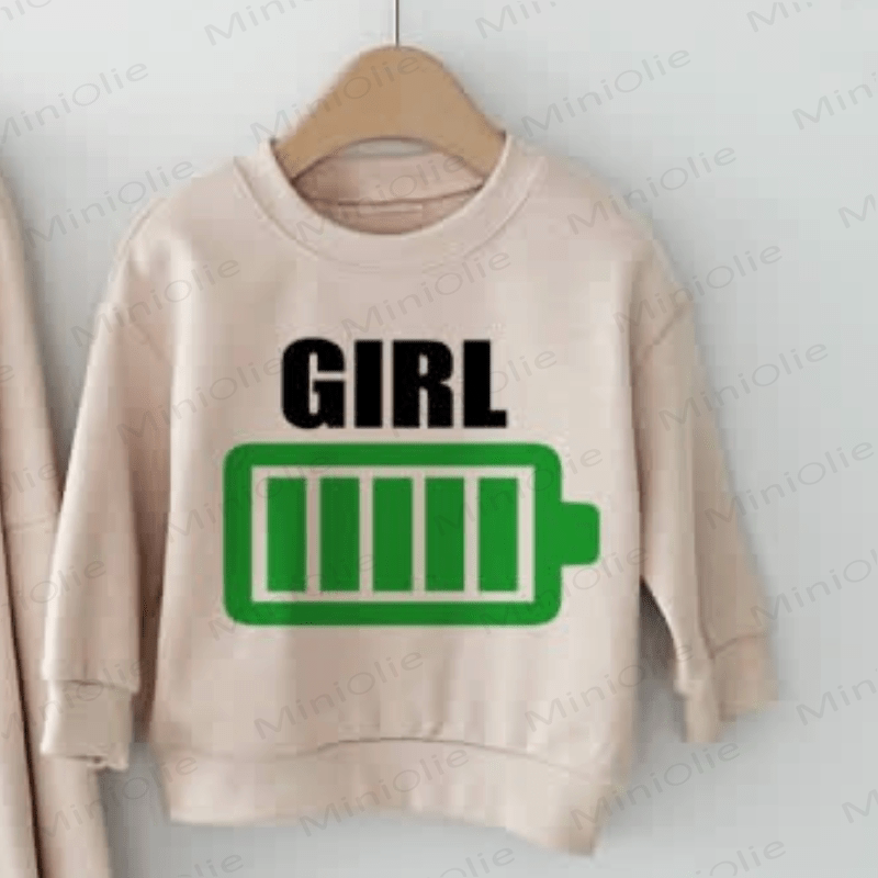 MOMMY/SON/GIRL Mommy and Me Battery Sweatshirt - Girl - XL - image 6