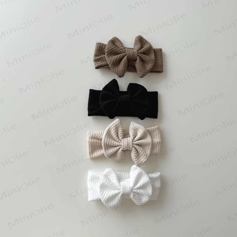 Baby Newborn Solid Color Bowknot Headband - image 3
