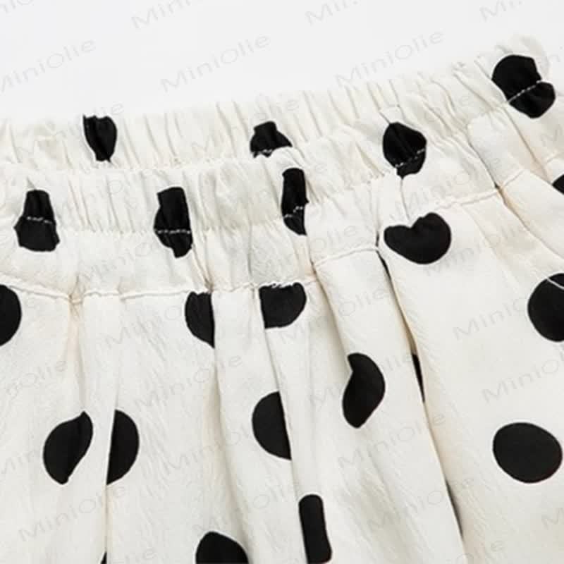 Toddler Girl Bow and Polka Dot Top and Pants 2-piece Set - image 8