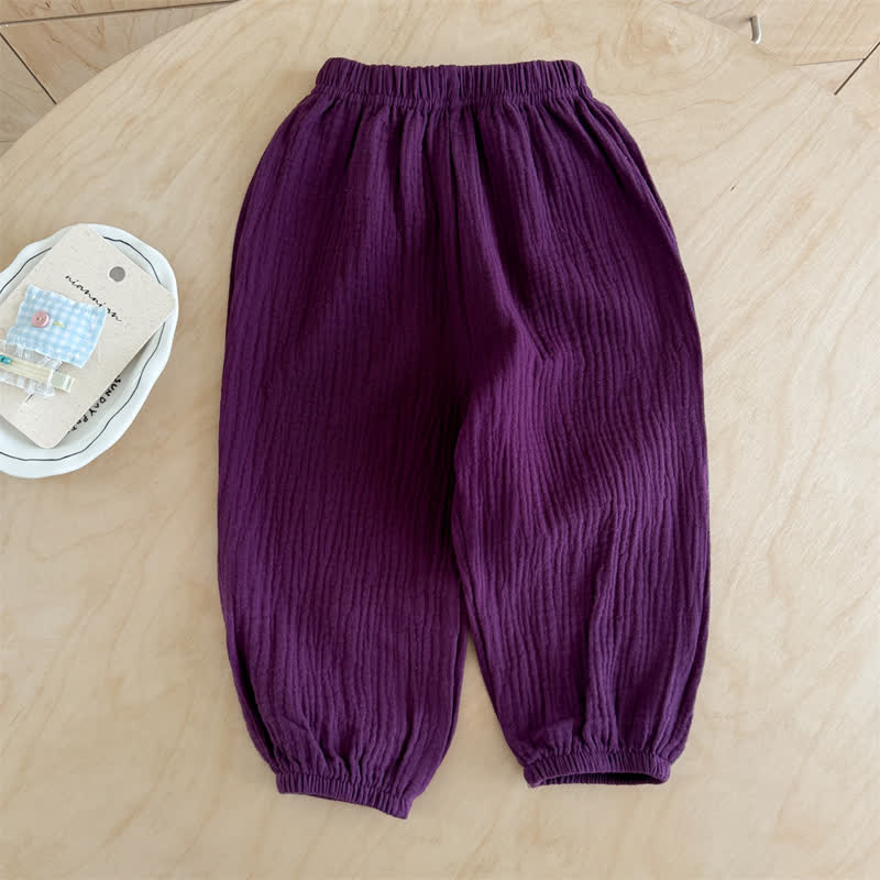 Toddler Solid Color Pants - Purple - 8-9T - image 4