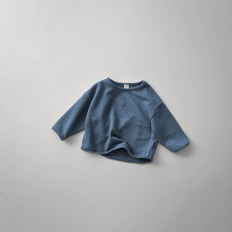 Baby Toddler Solid Color Loose T-Shirt - Blue - 5-7T - image 6