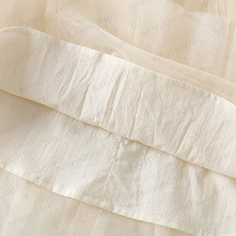 Baby Girls Tulle Bow Princess Lace Sleeveless Dress - image 7