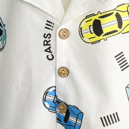 Toddler Boys Cars Print Shirt and Shorts 2-piece Set - image 5