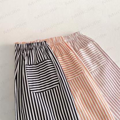 Baby Toddler Striped Bow Pants - image 10