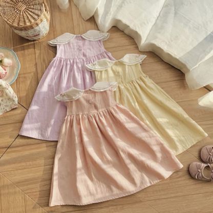 Toddler Girl Floral Embroidered Sleeveless Dress - image 8