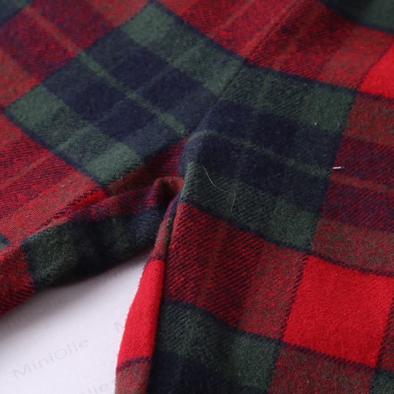 Toddler Cozy Classic Plaid Pajama Set or Dress - image 15