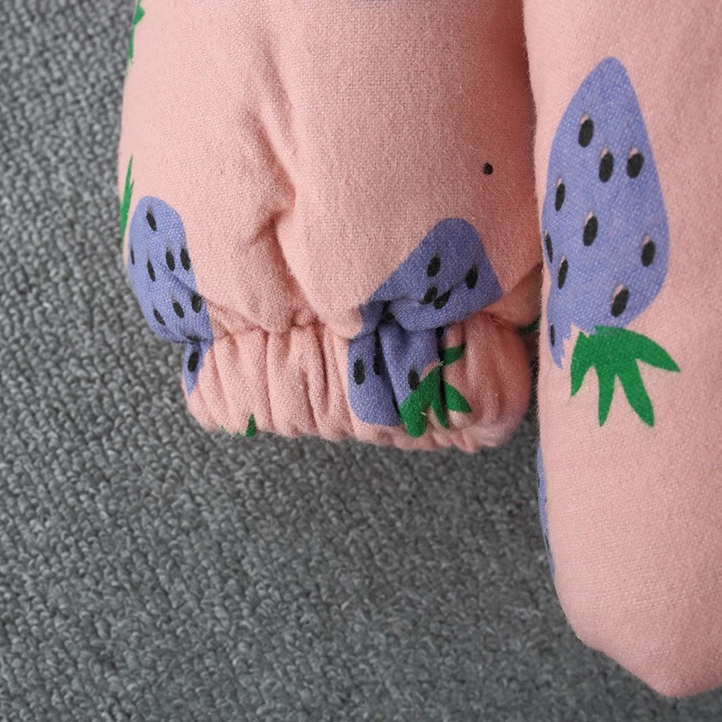 Toddler Cherry Strawberry Fleece Lined Coat with Bag - image 11