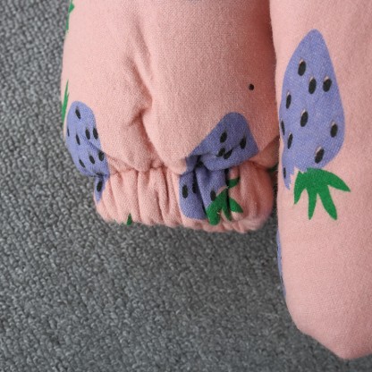 Toddler Cherry Strawberry Fleece Lined Coat with Bag - image 11