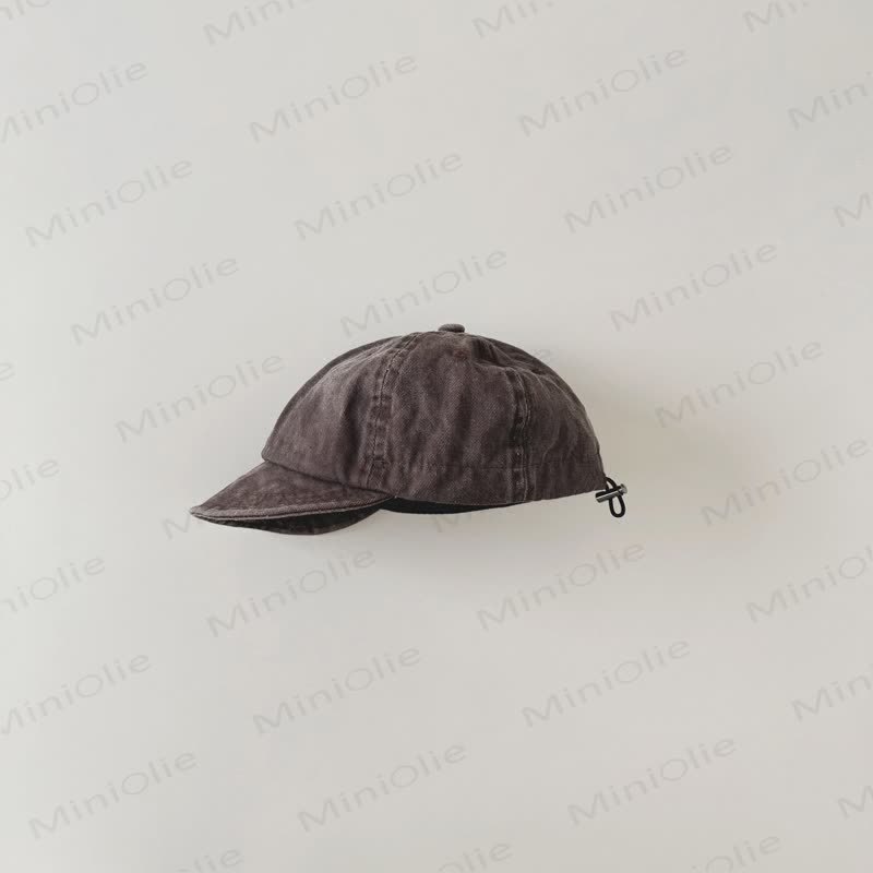Baby Toddler Chic Washed Peaked Cap - Coffee - 6M-3T - image 10