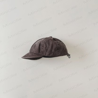 Baby Toddler Chic Washed Peaked Cap - Coffee - 6M-3T - image 10