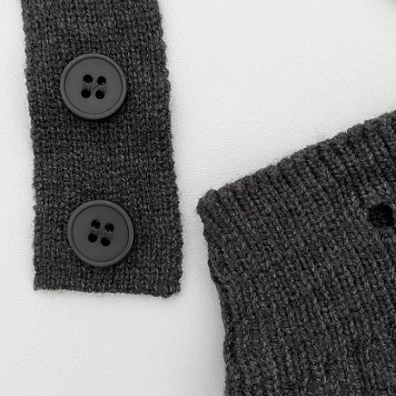 Baby Solid Color Knitted Overalls - image 9