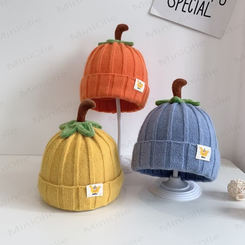 Baby Pumpkin Lovely Knitted Beanie - image 7