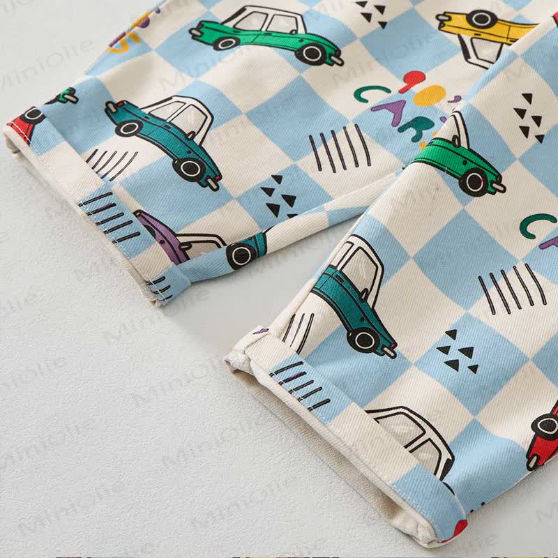 Baby Toddler Checkerboard Car Overalls - image 5
