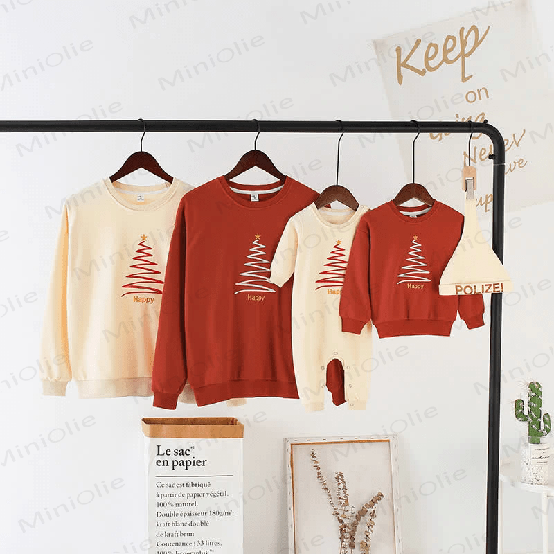 HAPPY Family Matching Christmas Tree Sweatshirt - image 10