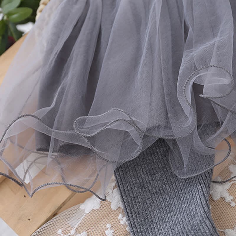 Toddler Girl Skirted Tulle Bow Leggings - image 7